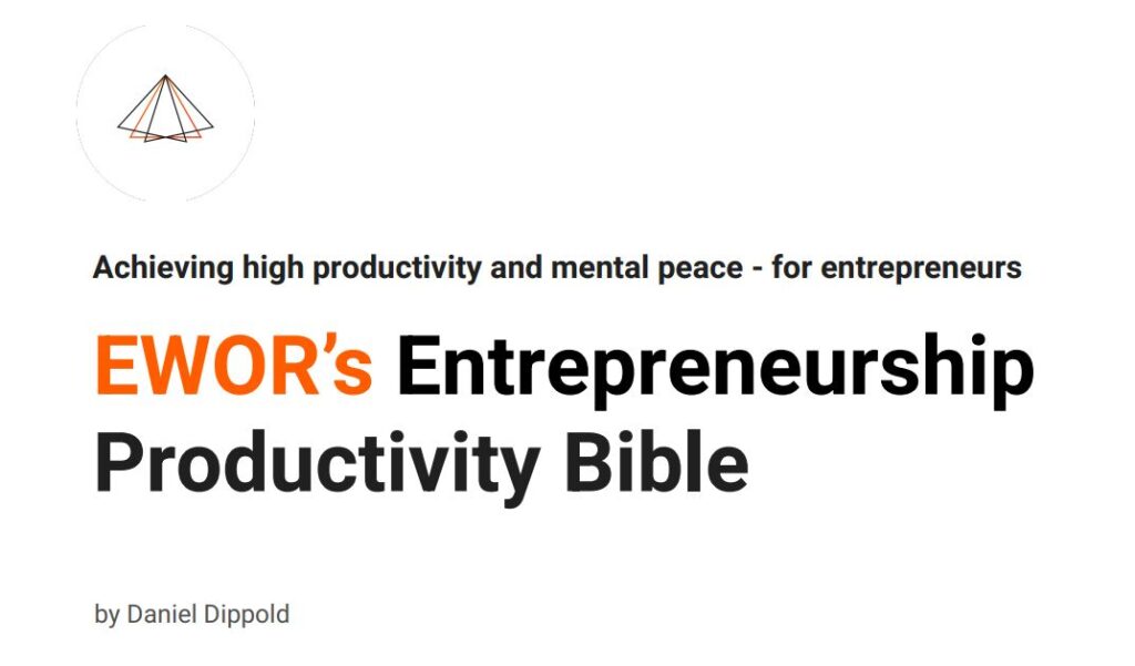 Entrepreneurship Productivity Bible